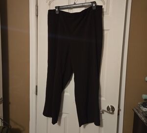 Plus Size Brown Wide-Leg Pants
